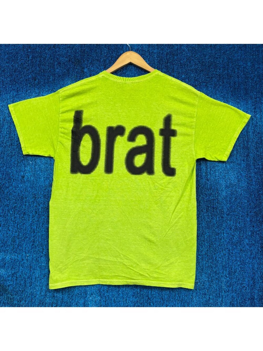 CharliXCX brat Spell Out Oversized Electro-Dance Pop Tee M